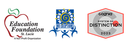 Image map with links to Education Foundation, Kids at Hope, and Cognia System of Distinction