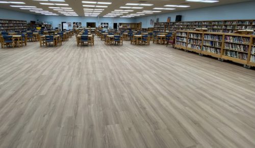 Port St. Lucie High School Media Center Flooring