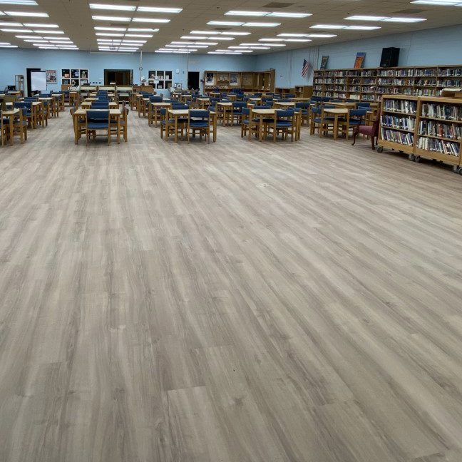Port St. Lucie High School Media Center Flooring