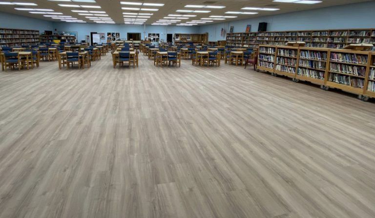 Port St. Lucie High School Media Center Flooring